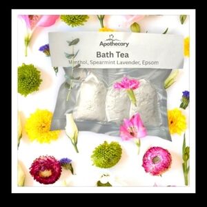 4/$15 Bath Soak Menthol, Lavender, Epsom - Self Care Soak Holistic Handmade